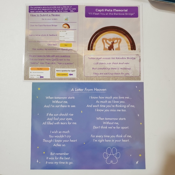 Capti Pets Rainbow Bridge Memorial - Picture 9 of 14